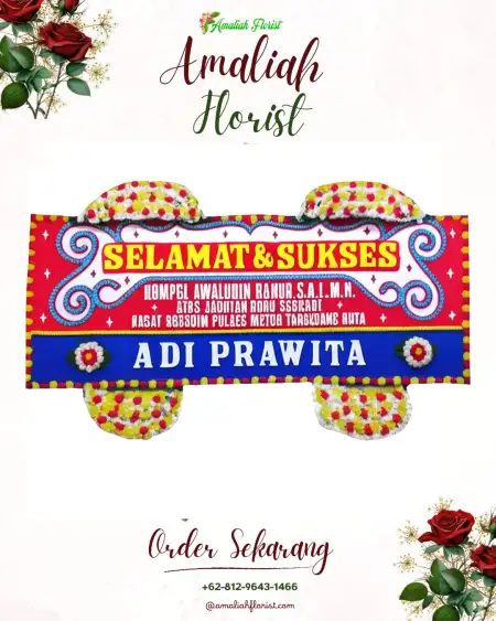 Papan Bunga Ucapan Selamat Sumbergandu